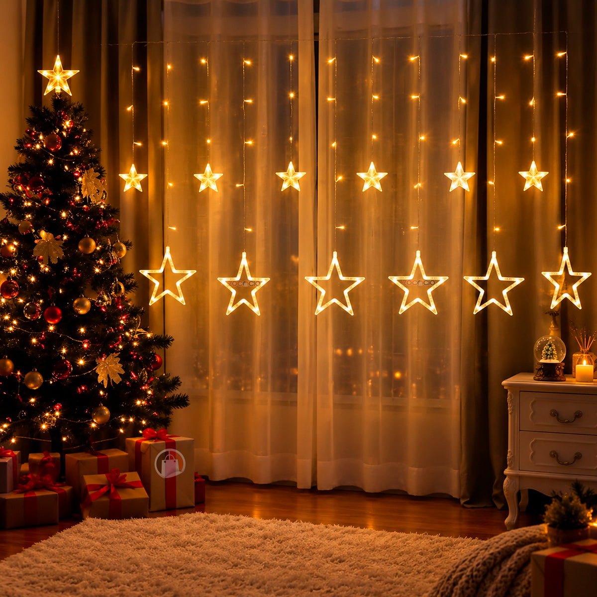 Cortina Punta Estrella Led 3 Y 6 M